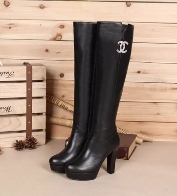 CHANEL Knee-high boots Lined with fur Women--039